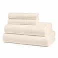 thumbnail image 2 of Superior Egyptian Cotton Embroidered 1000 TC Deep Pocket Sheet Set, Queen, Ivory, 2 of 10