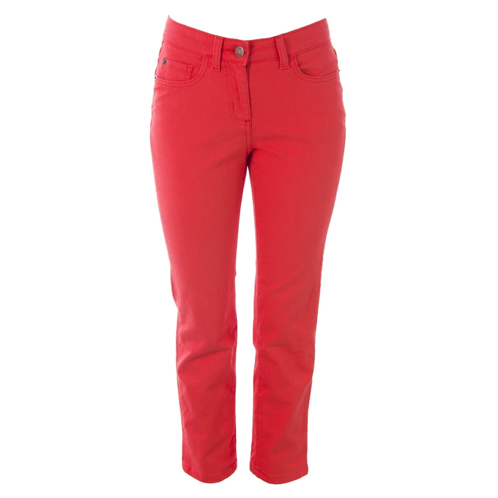 Boden - BODEN Women's Cropped Straight Leg Jeans Orange-Red - Walmart ...