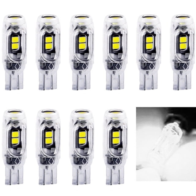 BUYISI 10Pcs T10 3030 5Smd Led 5W5 Non-Polar Decoding Width Indicator Lamp Automobile White Long Light