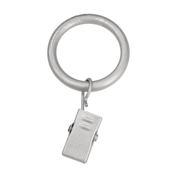 Mainstays 1” Nickel Curtain Clip Rings (7 Pack)
