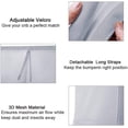 thumbnail image 3 of Breathable baby crib safety guard with 3d mesh and white five-pointed star decor, 3 of 5