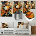 thumbnail image 4 of Designart "Retro Vibe Orange Background IV" Modern Geometric Metal Wall Art, 4 of 5