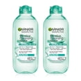 thumbnail image 1 of Garnier SkinActive Micellar Water with Hyaluronic Acid, Facial Cleanser &amp; Makeup Remover, 13.5 Fl Oz (400mL), 2 Count (Packaging May Vary), 1 of 7