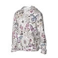 thumbnail image 2 of Pofeuu Vintage Butterflies Print Sun Protection Outdoor Lightweight Full Zip UV Cooling Hoodie Long Sleeve Summer Clothing for Outdoor Hiking-XX-Large, 2 of 5