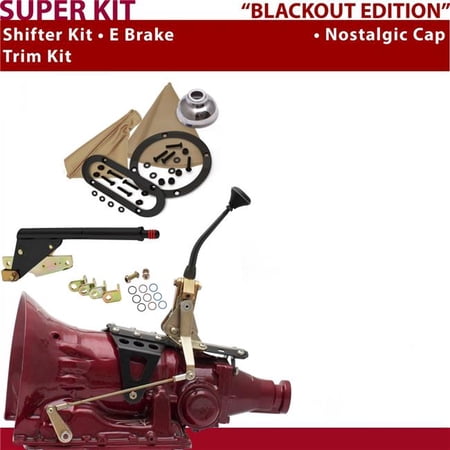 American Shifter TH350 Shifter Kit 8 in. E-Brake Trim Kit for CA90F