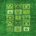 thumbnail image 1 of Ahgly Company Indoor Square Abstract Green Modern Area Rugs, 7' Square, 1 of 4