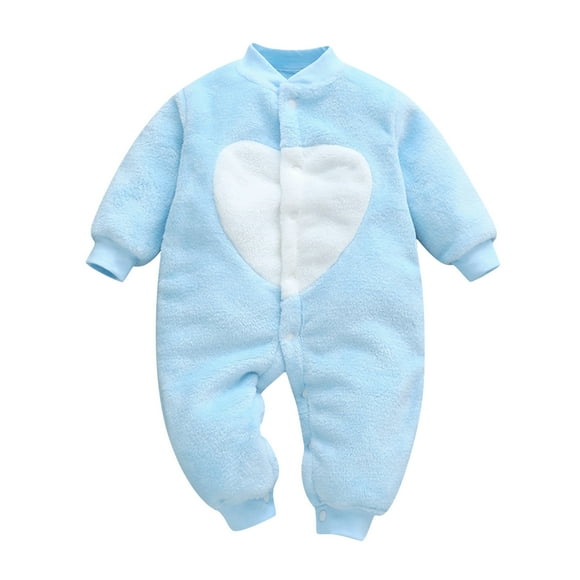 TIWEKE Onesies 0-3 Months Girl,Baby Girl Boy Thick Warm Jumpsuit Playsuit Romper Clothes,Size 12-15 Months