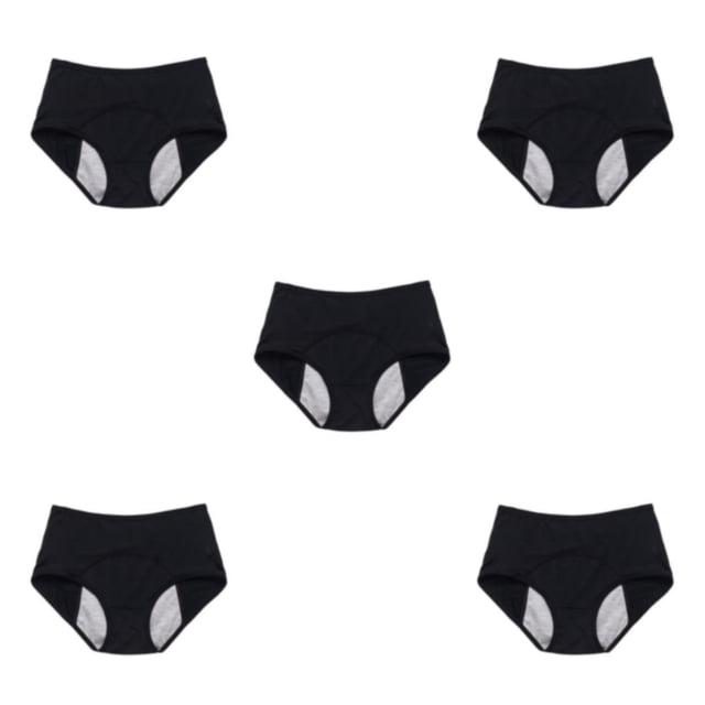 Qarigey Calzoncillos a prueba de fugas para mujer, ropa interior para niñas, ropa interior transpirable, amigable con la piel, cintura Type2 NO2