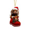 thumbnail image 2 of Riforla Santa Boot Christmas Dog Acrylic Ornament Christmas Dogs Ornament Christmas Stocking Animal Ornament Christmas Ornament Christmas Decoration Hangs Home Decor A, 2 of 6