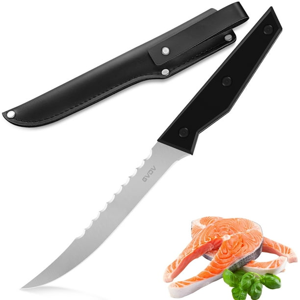 JINGPENG Fish Fillet Knife & Boning Knife 6 Inch, Stainless Steel, G10