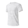 thumbnail image 2 of VBVC Men's Quick Dry Short Sleeve Athletic T-Shirt,Breathable Moisture Wicking Workout Tee For Men,White,L-5XL, 2 of 8