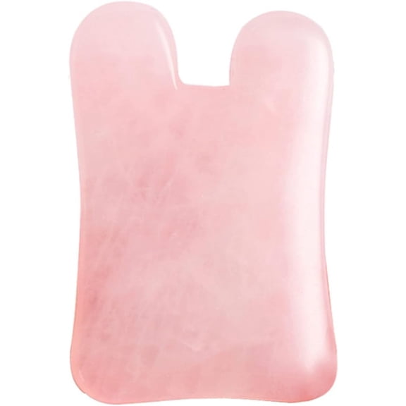 10PCS Rose Quartz Natural Jade Guasha Scraper Facial Massager Gua Sha Skin Scraping Tool,Style E