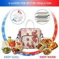 thumbnail image 4 of Strawberry Roomy Insulated Lunch Bags Large Lunch Box for Women Stylish & Functional Large Tote Adult Lunch Box for Men and Women, 4 of 7
