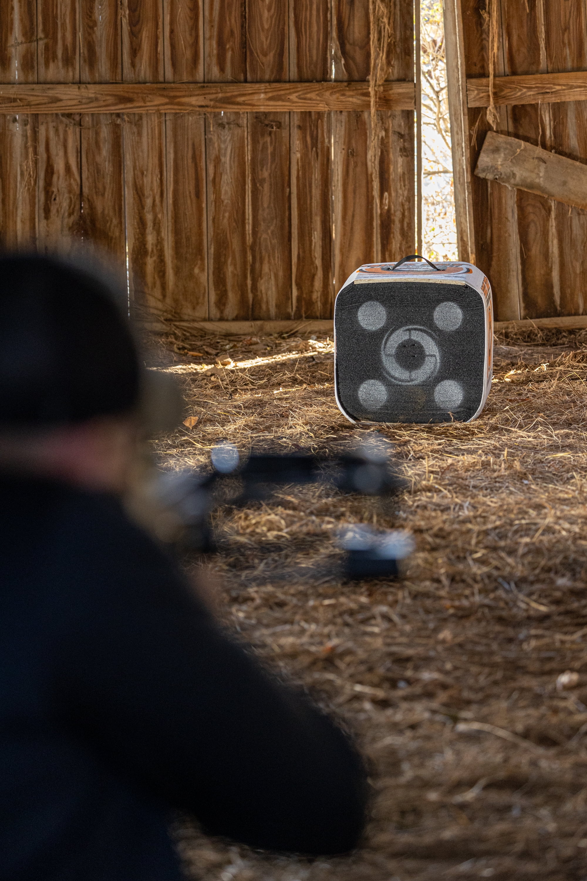 Black Hole High Energy Archery Target, 16", Four Sided Shooting, Crossbow & Compound Bow Capable, 375 FPS+
