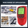 thumbnail image 2 of Youkk Portable Car Paint Thickness Gauge For On Go Inspections Chemical Tester Manual Red, 2 of 6