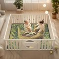 thumbnail image 2 of WOBOGO Lazy Sloth Baby Playmats Extra Large Waterproof Rollable Activity Pads for Toddlers 50×50inch, 2 of 7