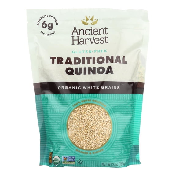 Ancient Harvest Quinoa - Organic - Traditional White - Case of 6 - 27 oz