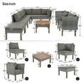 thumbnail image 4 of UWR-Nite Patio Dining Table Set, Outdoor Furniture PE Rattan Wicker Conversation Set, All-Weather Sectional Sofa Set with Table & Soft Cushions, 4 of 7