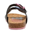 thumbnail image 3 of Justice Girl's Footbed Sandal, Sizes 13-6, 3 of 5