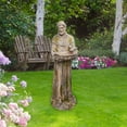 thumbnail image 5 of Alpine Corporation 45"H Old World St. Francis Statue with Bird Feeder, 5 of 5