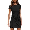 thumbnail image 1 of Vestido Camisero Negro Pequeño Jormftte WMZL-907-3, 1 of 5