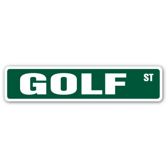 Golf Street [3 Pack] of Vinyl Decal Stickers |for Laptop Car