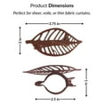 thumbnail image 4 of Rustic Brown Leaf Curtain Tiebacks Set of 2, 4 of 7
