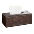thumbnail image 2 of Bran Case/container For Paper Handkerchief Pack, For Household And Office, Pu Leather, Rectangular Handkerchief Box Made Of Leather, 2 of 5