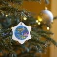 thumbnail image 7 of 3drose, Sea Turtle Dreams, 3 inch Snowflake Porcelain Ornament, 7 of 7