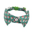 thumbnail image 2 of Pajarita navideña para gato, Collar navideño para gato, collares navideños con colgante, suministros cómodos para mascotas para niños y niñas, gatitos Papá Noel verde, 2 of 8