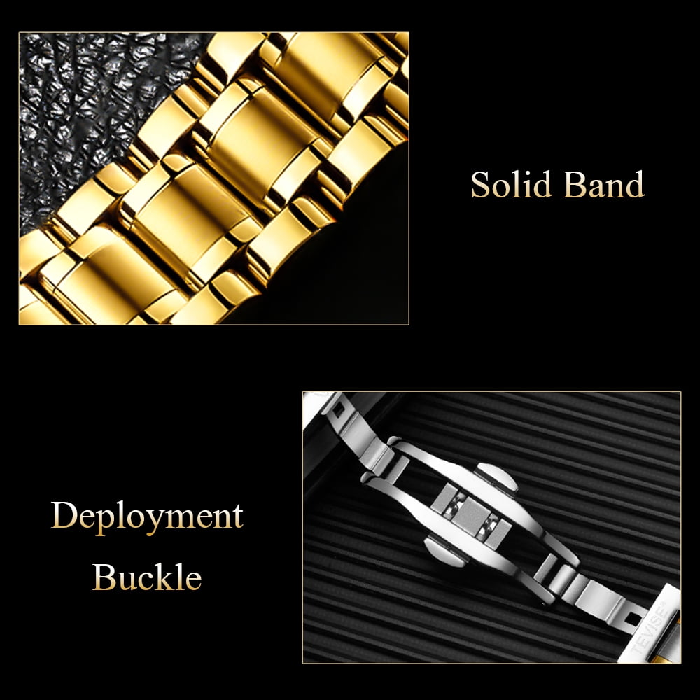 TEVISE TEVISE T807A Men's Stainless Steel Automatic Luminous Watch