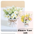 thumbnail image 2 of Yuarrent Flores decorativas artificiales de margaritas, margaritas falsas realistas con maceta, flores artificiales de margaritas Decoración del hogar D, 2 of 3