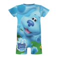 thumbnail image 5 of Blue'S Clues Baby Boy Girl Short Sleeve Romper Clothing Set Print Cartoon Baby Summer One Piece Jumpsuit, 5 of 8