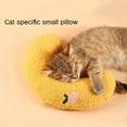 thumbnail image 4 of Almohada PequeñA para Gatos Protector de Cuello SueñO Profundo Almohada en Forma de U Gatito Reposacabezas para Gatos Interior, Amarillo, 4 of 7