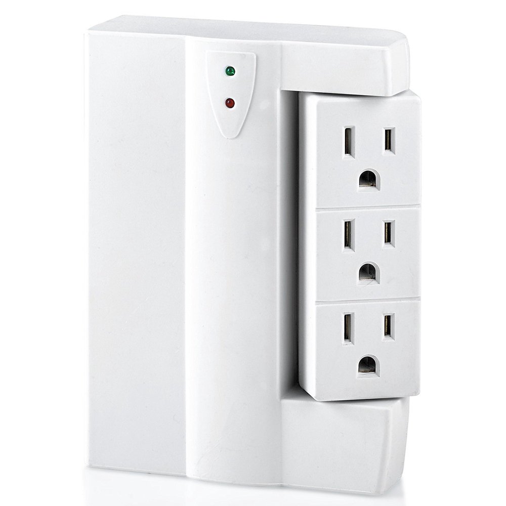 6 Outlet Swivel Mount Socket Side Socket 6 Outlet Surge Protector