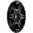 thumbnail image 3 of 20" Gloss Black With Natural Accents 957 Mace Wheel by Ballistic Wheels 957290267+12GBX, 3 of 3