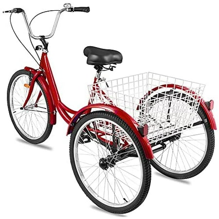 Exgizmo 3 Wheel Bikes Adult Tricycles 7 Speed 20 Inch Adult Trikes 