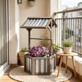 thumbnail image 2 of S-HOME Outdoor Planter Box in Classic Brown Wood Finish, Ideal for Garden Bed and Flower Planting Projects, 2 of 8