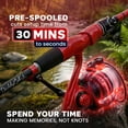 thumbnail image 2 of DaddyGoFish Spinning Fishing Rod and Reel Combo Set with Tackle Box | Fishing Pole | Carbon Fiber Telescopic Fishing Rod Kit | Spinning Reel for Travel Saltwater Freshwater Fishing Gear Kit, 2 of 8