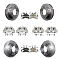 thumbnail image 1 of Transit Auto Front Rear Disc Brake Caliper Rotors and Ceramic Pads Kit (10Pc) for Car GMC Chevrolet Sierra 2500 HD Silverado 3500 Suburban KC8-101816N, 1 of 11