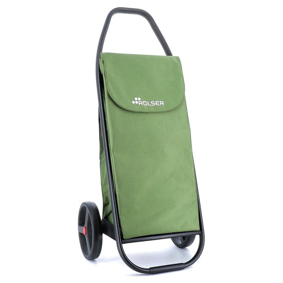 Rolser Com MF Black Tube 2 Big Wheel Shopping Trolley