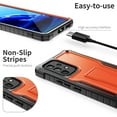 thumbnail image 4 of ExoGuard For Samsung Galaxy A53 Case, Phone Case with Screen Protector and Kickstand (Orange), 4 of 8