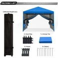 thumbnail image 6 of ABCCANOPY 8 ft x 8 ft Easy Pop up Outdoor Canopy Tent With Netting, Blue, 6 of 6