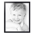 thumbnail image 2 of ArtToFrames 15" x 18" Contemporary Black Picture Frame, 15x18 inch Black Wood Poster Frame (WOM-4730),  Pack, 2 of 7