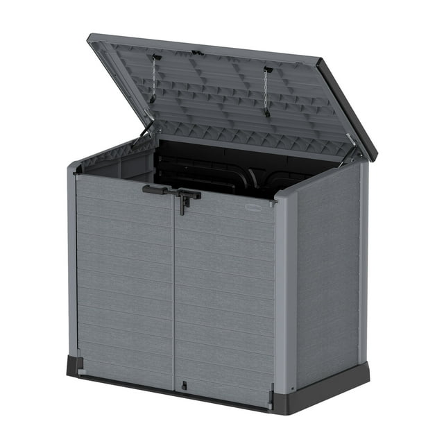 Duramax CedarGrain StoreAway 1200L Outdoor Deck & Garden Storage Box, Grey