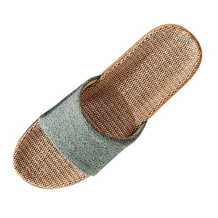 

Ketyyh-chn99 Slippers for Women Slide Sandals for Women Casual Open Toe Summer Flat Slide Sandals Green 7