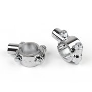 MotorGenic Motorcycle Bike 1" 25mm HandleBar 10MM Thread Mirror Mount Holder Clamp Adaptor