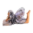 thumbnail image 4 of Estatua de ángel, estatua de hada con alas, centro de mesa de escritorio, adorno de mesa Ángel de lectura boca abajo, 4 of 9