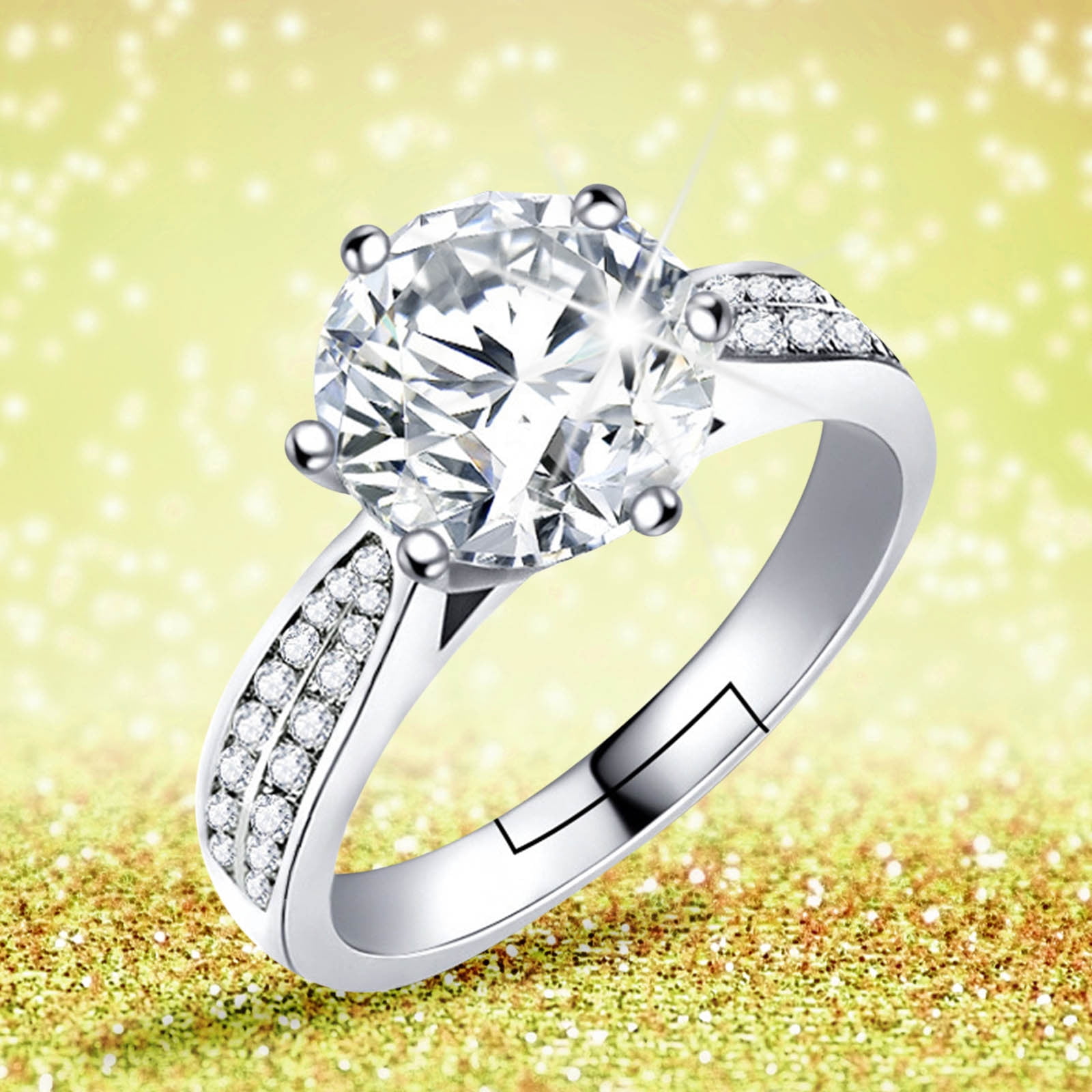 Up to 65% Off Fashion Adjust Ring Wedding Engagement Band Rings