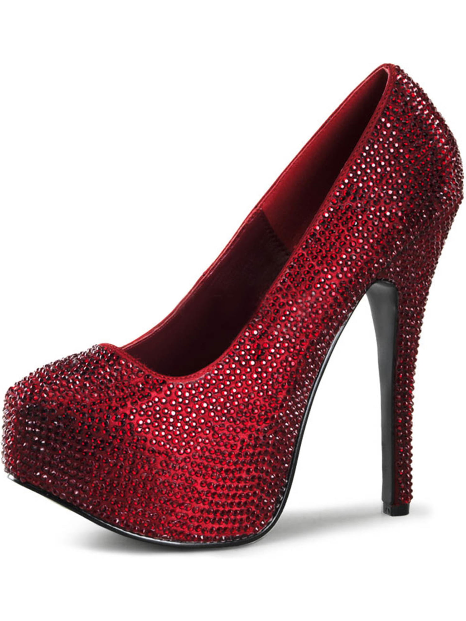 deep red high heels